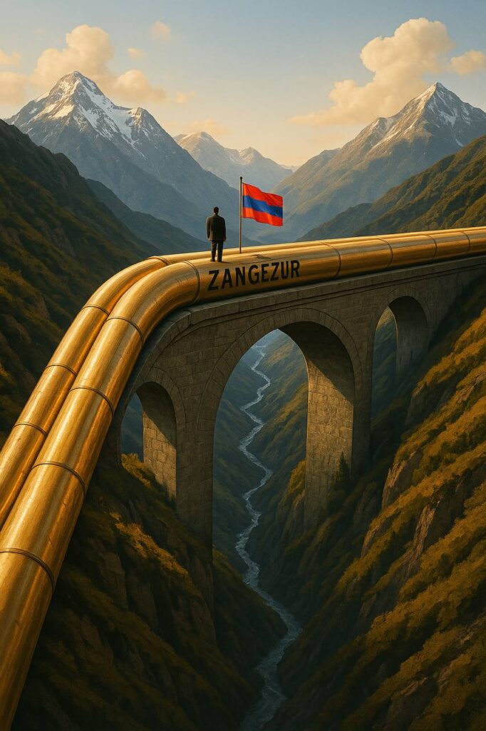 Corredor de Zangezur en el Cáucaso Sur, disputado por Azerbaiyán y Armenia, con impacto geopolítico y energético frente a Rusia.